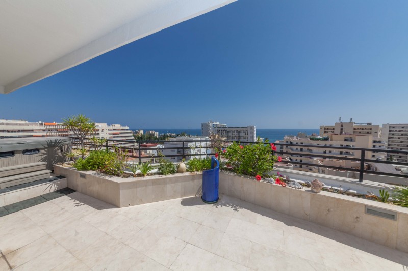Luxus penthouse met uitzicht op zee in het centrum van Marbella